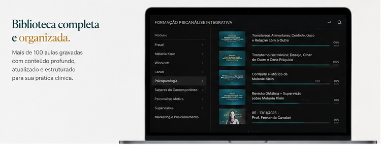Biblioteca de conteúdos da formação